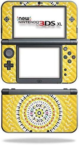 غلاف MightySkins من ألياف الكربون لجهاز Nintendo New 3DS XL (2015) - خشب قوس قزح | لمسة نهائية واقية ومتينة من ألياف الكربون | سهل التطبيق والإزالة وتغيير الأنماط | صنع في الولايات المتحدة الأمريكية in Kuwait