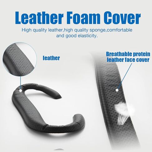 for Meta/Oculus Quest 2 Accessories,VR Controller Gips Cover,VR Shell Cover,VR Facial Vent Soft Interface Bracket Accessory 5-in-1 Set(Black) in Kuwait