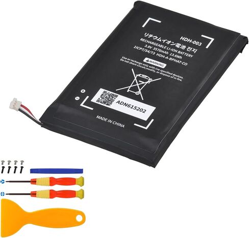 بطارية Uwayor HDH-003 متوافقة مع وحدة تحكم ألعاب Switch Lite، بطارية Switch Lite قابلة لإعادة الشحن بقدرة 3570 مللي أمبير في الساعة مع أدوات in Kuwait