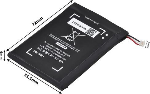 بطارية Uwayor HDH-003 متوافقة مع وحدة تحكم ألعاب Switch Lite، بطارية Switch Lite قابلة لإعادة الشحن بقدرة 3570 مللي أمبير في الساعة مع أدوات in Kuwait