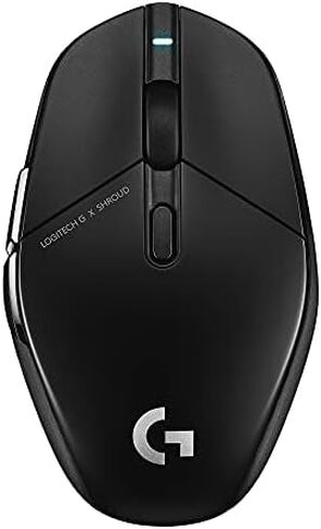 ماوس الألعاب اللاسلكي Logitech G303 Shroud Edition - Lightspeed Wireless - Hero 25K - 25600 نقطة لكل بوصة - 75 جرام - 5 أزرار - الكمبيوتر الشخصي - أسود (متجدد) in Saudi Arabia