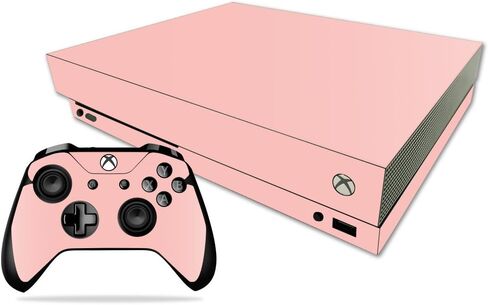 غلاف MightySkins متوافق مع جهاز Microsoft Xbox One X - برتقالي صلب | غطاء ملتف واقٍ ومتين وفريد ​​من نوعه من الفينيل | سهل التطبيق والإزالة وتغيير الأنماط | صنع في الولايات المتحدة الأمريكية in Kuwait