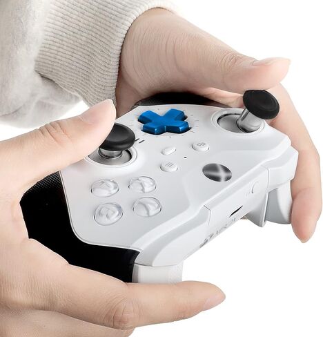 أعواد إبهام معدنية بديلة لوحدة تحكم Xbox Elite Series 2 Core، تتضمن حزمة المكونات 4 أعواد تحكم مغناطيسية قابلة للتبديل، 4 مجاذيف، 1 وسادات D قياسية، أجزاء إكسسوارات لجهاز Xbox One Elite 2 (أزرق) in Kuwait