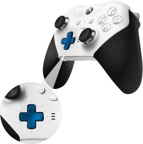 أعواد إبهام معدنية بديلة لوحدة تحكم Xbox Elite Series 2 Core، تتضمن حزمة المكونات 4 أعواد تحكم مغناطيسية قابلة للتبديل، 4 مجاذيف، 1 وسادات D قياسية، أجزاء إكسسوارات لجهاز Xbox One Elite 2 (أزرق) in Kuwait