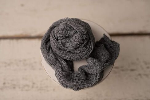 دعائم التصوير الفوتوغرافي للأطفال حديثي الولادة مع لفافة أطفال - لف ممتد طويل مع قبعة كروشيه صغيرة ودبدوب محبوك - مجموعة كاملة من 3 قطع لقماط الرضع للأولاد والبنات in Kuwait