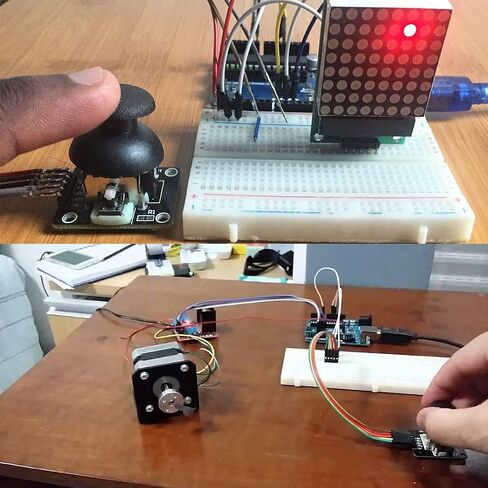 6pc Dual-axis XY Joystick Module PS2 Control Lever Sensor KY-023 Breakout Module with Dupont Cable for Arduino in Saudi Arabia
