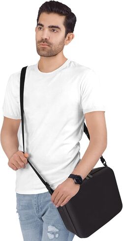 LP Carrying Case Compatible with Nintendo Switch, OLED and Switch Lite, Portable Travel All Protective Hard Messenger Black Bag Soft Lining 18 Games for Switch Console Pro Controller & Accessories in Saudi Arabia
