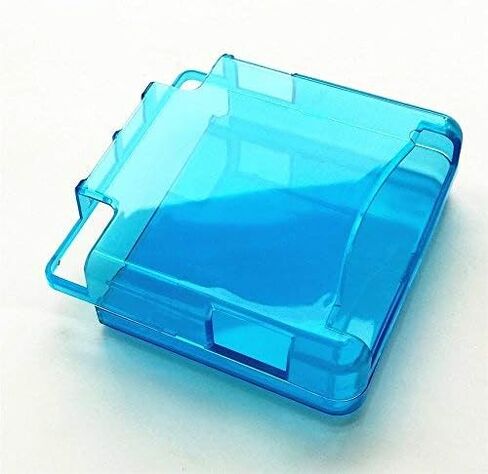 حافظات واقية بلاستيكية بغطاء علوي وسفلي جديدة لجهاز نينتيندو GBA SP جيم بوي أدفانس سبي - أزرق شفاف in Kuwait