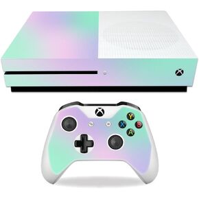 جراب MightySkins متوافق مع Microsoft Xbox One S - Cotton Candy | غطاء لاصق من الفينيل واقٍ ومتين وفريد من نوعه | سهل التركيب والإزالة وتغيير الأنماط، صنع في الولايات المتحدة الأمريكية in Kuwait