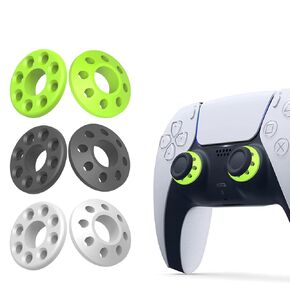 3 ألوان 2 حلقات دقيقة من السيليكون لـ PS4 PS5، Xbox Series X/S، Xbox One S/X، حلقات تحكم Swicth Pro تهدف إلى مساعدة الهدف حلقة مقبض الحركة (سيليكون-12 قطعة) in Kuwait