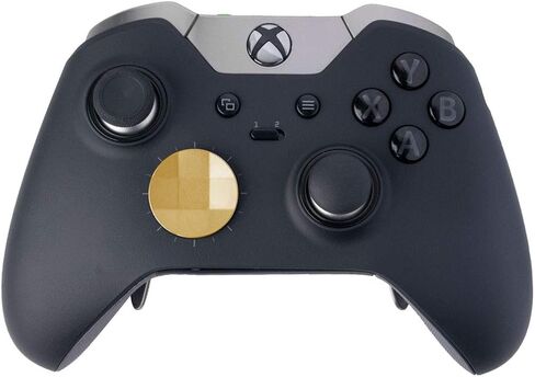 قطع معدنية على شكل حرف D من TOMSIN بديلة لجهاز Xbox One ، أطقم استبدال لوحة اتجاهية لأجهزة Xbox One Elite/S / وحدات التحكم Elite Series 2 (الأوجه والقياسية) (ذهبي) in Kuwait