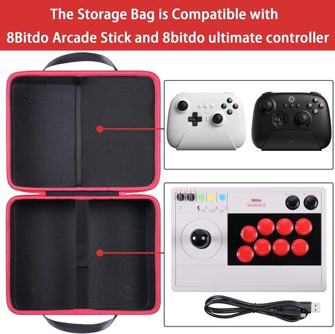 حافظة صلبة co2CREA متوافقة مع 8Bitdo Arcade Stick لأجهزة Xbox Series X|S وSwitch وأجهزة الكمبيوتر التي تعمل بنظام Windows in Saudi Arabia