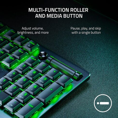 لوحة مفاتيح الألعاب اللاسلكية Razer DeathStalker V2 Pro: مفاتيح بصرية منخفضة المستوى - أحمر خطي - بطارية لاسلكية فائقة السرعة وبلوتوث 5.0-40 ساعة - أغطية مفاتيح مغلفة فائقة المتانة - Chroma RGB (متجددة) in Kuwait