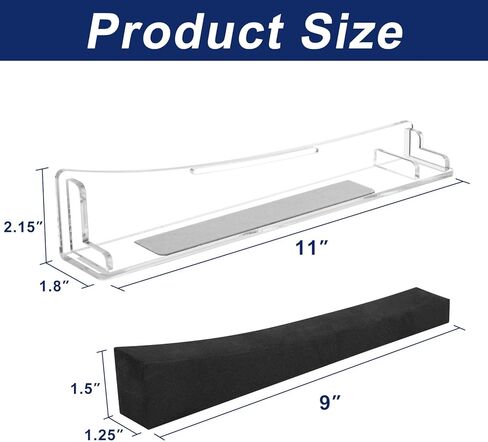 Cosmos Horizontal Stand Holder for PS5 - Horizontal Base Stand Compatible with PS5 Disc & Digital Edition, Acrylic Desk Stand for PS5 Console & Accessories of Storage & Organizer (Solid Black) in Saudi Arabia