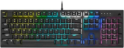 لوحة مفاتيح الألعاب الميكانيكية Corsair K60 RGB Pro - مفاتيح مفاتيح ميكانيكية CHERRY - إطار من الألومنيوم المتين - إضاءة خلفية RGB قابلة للتخصيص لكل مفتاح (متجددة) in Saudi Arabia