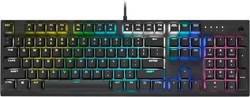 لوحة مفاتيح الألعاب الميكانيكية Corsair K60 RGB Pro - مفاتيح مفاتيح ميكانيكية CHERRY - إطار من الألومنيوم المتين - إضاءة خلفية RGB قابلة للتخصيص لكل مفتاح (متجددة) in Saudi Arabia