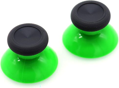 Deal4GO 2-Pack OEM Thumbsticks Concave Analog Replacement for Xbox one Controller Rubber Joystick Thumb Grips (Black) in Kuwait