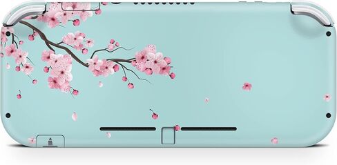 غلاف لاصق على شكل زهرة من TACKY DESIGN متوافق مع Nintendo Switch Lite، غلاف أزرق لطيف لغطاء Nintendo Switch Lite، ملصق ملتف بالكامل من الفينيل الفاخر 3M in Kuwait