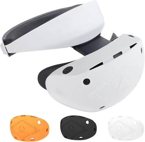 غطاء واقي لسماعات PSVR2، غطاء حماية سميك من السيليكون لملحقات Playstation VR2 PS5 (برتقالي) in Saudi Arabia