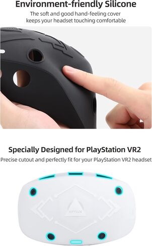 غطاء واقي لسماعات PSVR2، غطاء حماية سميك من السيليكون لملحقات Playstation VR2 PS5 (برتقالي) in Saudi Arabia