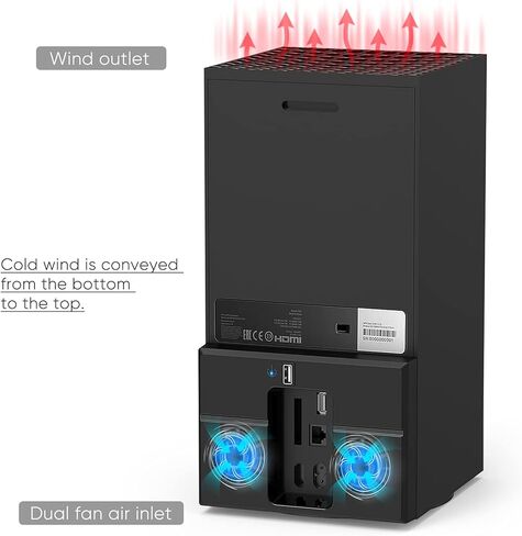 مروحة تبريد يو إس بي لأجهزة إكس بوكس سيريس إكس بون، ملحقات نظام التبريد من يوناهوت مع مروحة مزدوجة ومنفذ يو إس بي خارجي (فقط لأجهزة إكس بوكس سيريز إكس) in Kuwait