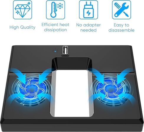 مروحة تبريد يو إس بي لأجهزة إكس بوكس سيريس إكس بون، ملحقات نظام التبريد من يوناهوت مع مروحة مزدوجة ومنفذ يو إس بي خارجي (فقط لأجهزة إكس بوكس سيريز إكس) in Kuwait