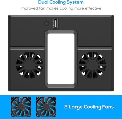 مروحة تبريد يو إس بي لأجهزة إكس بوكس سيريس إكس بون، ملحقات نظام التبريد من يوناهوت مع مروحة مزدوجة ومنفذ يو إس بي خارجي (فقط لأجهزة إكس بوكس سيريز إكس) in Kuwait