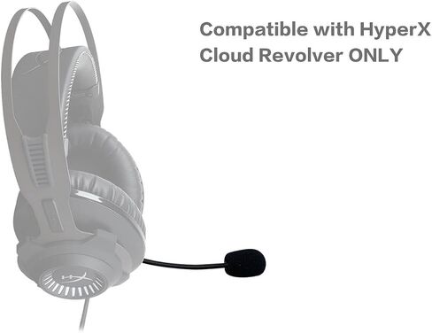 ميكروفون ألعاب بديل لسماعات الرأس HyperX Cloud Revolver على PS4 PS5 Xbox One PC، ميكروفون بوم قابل للفصل 3.5 مم in Saudi Arabia