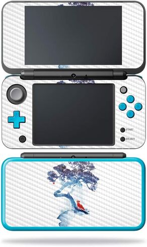 غلاف MightySkins من ألياف الكربون لجهاز Nintendo New 2DS XL - المشكال الوردي | لمسة نهائية واقية ومتينة من ألياف الكربون | سهل التطبيق والإزالة وتغيير الأنماط | صنع في الولايات المتحدة الأمريكية in Kuwait