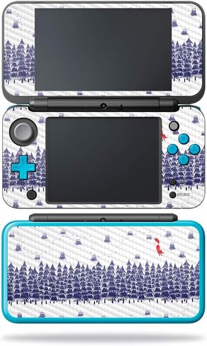 غلاف MightySkins من ألياف الكربون لجهاز Nintendo New 2DS XL - المشكال الوردي | لمسة نهائية واقية ومتينة من ألياف الكربون | سهل التطبيق والإزالة وتغيير الأنماط | صنع في الولايات المتحدة الأمريكية in Kuwait