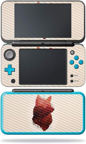 غلاف MightySkins من ألياف الكربون لجهاز Nintendo New 2DS XL - المشكال الوردي | لمسة نهائية واقية ومتينة من ألياف الكربون | سهل التطبيق والإزالة وتغيير الأنماط | صنع في الولايات المتحدة الأمريكية in Kuwait