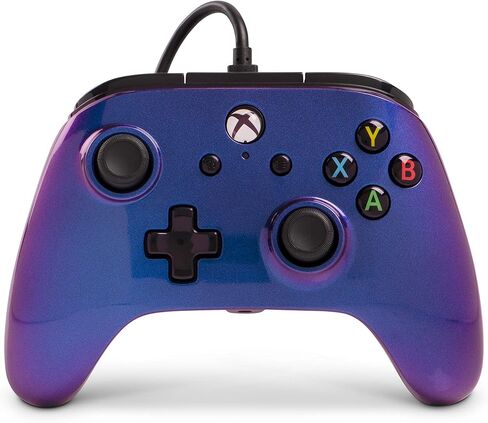 PowerA Enhanced Wired Controller for Xbox One - Cosmos Nebula, gamepad, wired video game controller, gaming controller, Xbox One, works with Xbox Series X|S in Saudi Arabia