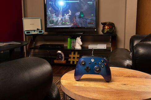 PowerA Enhanced Wired Controller for Xbox One - Cosmos Nebula, gamepad, wired video game controller, gaming controller, Xbox One, works with Xbox Series X|S in Saudi Arabia