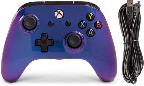 PowerA Enhanced Wired Controller for Xbox One - Cosmos Nebula, gamepad, wired video game controller, gaming controller, Xbox One, works with Xbox Series X|S in Saudi Arabia