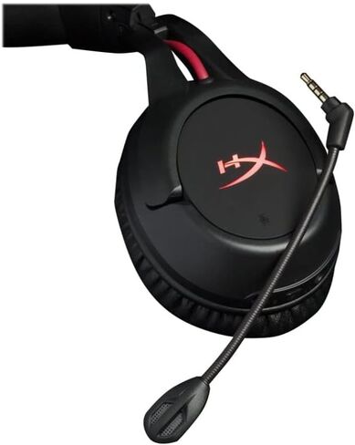 HyperX Cloud Flight - Wireless Gaming Headset, Battery Lasts Up to 30 hours of Use, Detachable Noise Cancelling Microphone, Red LED Light, Bass, Comfortable Memory Foam, PS4, PC, PS4 Pro (Renewed) in Saudi Arabia