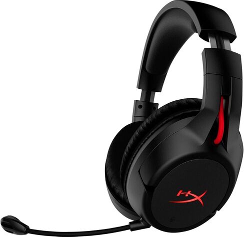 HyperX Cloud Flight - Wireless Gaming Headset, Battery Lasts Up to 30 hours of Use, Detachable Noise Cancelling Microphone, Red LED Light, Bass, Comfortable Memory Foam, PS4, PC, PS4 Pro (Renewed) in Saudi Arabia