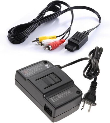 UKCOCO مجموعة واحدة من محول الطاقة للعبة N64 محول الطاقة شاحن الطاقة لإمداد الطاقة N64 شاحن لعبة محول الطاقة الأسود لملحقات ألعاب N64 in Kuwait