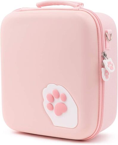 GeekShare Green Cat Paw Case Compatible with Nintendo Switch/OLED, Travel System Case with 18 Game-Card Slots for Switch Console, Pro Controller, Dock and Accessories in Saudi Arabia