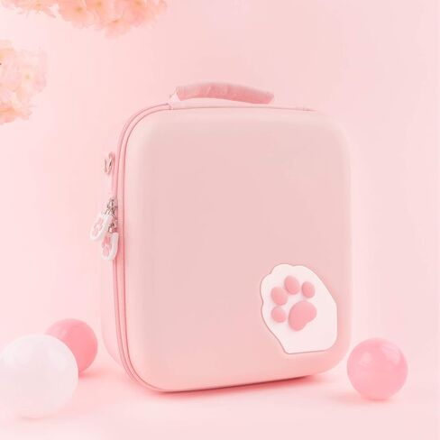 GeekShare Green Cat Paw Case Compatible with Nintendo Switch/OLED, Travel System Case with 18 Game-Card Slots for Switch Console, Pro Controller, Dock and Accessories in Saudi Arabia