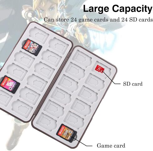 حافظة بطاقات الألعاب TIKOdirect لبطاقات Switch 1/Switch 2/OLED/Lite/Micro SD in Saudi Arabia