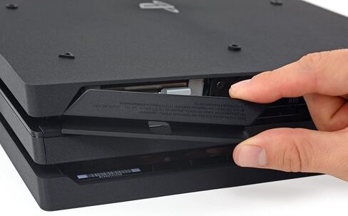Deal4GO SATA غطاء القرص الصلب غطاء بلاستيكي HDD لوحة استبدال الباب لوحدة التحكم PS4 Pro CUH-7000 CUH-7100 CUH-7200 (أسود) in Saudi Arabia