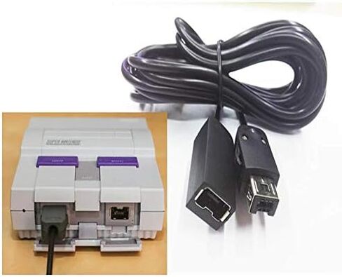 كابل تمديد وحدة التحكم Linpote 2 حزمة سلك طاقة تمديد 3M 10ft لجهاز تحكم Nintendo SNES Classic Edition (2017) وMini NES Classic Edition (2016) in Kuwait
