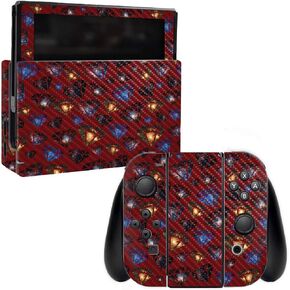 MightySkins Carbon Fiber Skin for Nintendo Switch - Nebula | Protective, Durable Textured Carbon Fiber Finish | Easy to Apply, Remove, and Change Styles | Made in The USA (CF-NISWI-Nebula) in Saudi Arabia