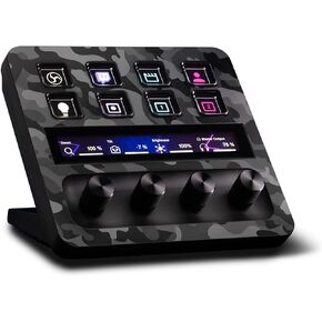 غلاف MightySkins متوافق مع Elgato Stream Deck + Black Camo | غطاء ملتف واقٍ ومتين وفريد ​​من نوعه من الفينيل | سهل التطبيق | صنع في الولايات المتحدة الأمريكية in Saudi Arabia