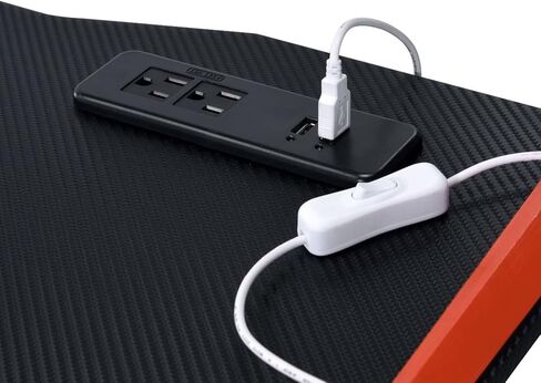 طاولة ألعاب بسيطة للاسترخاء مع منفذ USB، باللون الأسود والأحمر in Kuwait