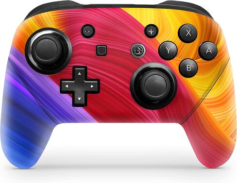 TACKY Design جلد تجريدي لجهاز تحكم نينتيندو سويتش، ملصق لف ملون متوافق مع جهاز تحكم برو لييف جلد فينيل 3 متر ملصق تغطية كاملة in Saudi Arabia