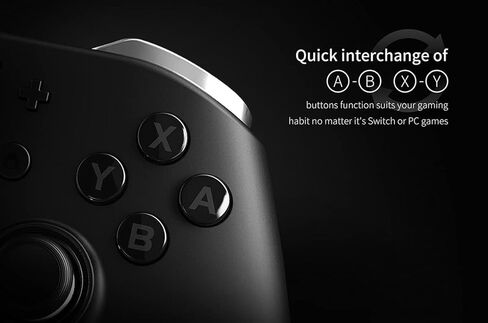 وحدة تحكم بلوتوث لاسلكية GuliKit Kingkong 2 Pro Hall Effect لمفتاح NS، وأجهزة الكمبيوتر التي تعمل بنظام Windows، وMacOS، وAndroid وiOS، والتكيف مع محاكي تبديل الكمبيوتر الشخصي، ولوحة الألعاب مع عصا التحكم، وزر ألعاب الطيار الآلي (أسود) in Saudi Arabia