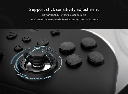 وحدة تحكم بلوتوث لاسلكية GuliKit Kingkong 2 Pro Hall Effect لمفتاح NS، وأجهزة الكمبيوتر التي تعمل بنظام Windows، وMacOS، وAndroid وiOS، والتكيف مع محاكي تبديل الكمبيوتر الشخصي، ولوحة الألعاب مع عصا التحكم، وزر ألعاب الطيار الآلي (أسود) in Saudi Arabia