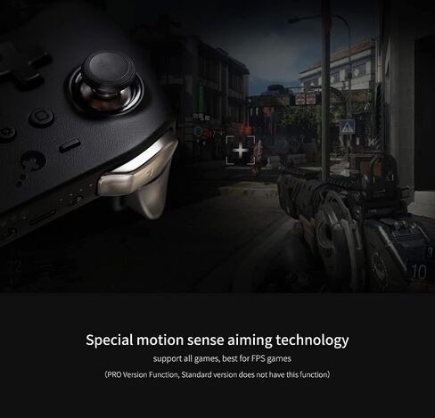 وحدة تحكم بلوتوث لاسلكية GuliKit Kingkong 2 Pro Hall Effect لمفتاح NS، وأجهزة الكمبيوتر التي تعمل بنظام Windows، وMacOS، وAndroid وiOS، والتكيف مع محاكي تبديل الكمبيوتر الشخصي، ولوحة الألعاب مع عصا التحكم، وزر ألعاب الطيار الآلي (أسود) in Saudi Arabia