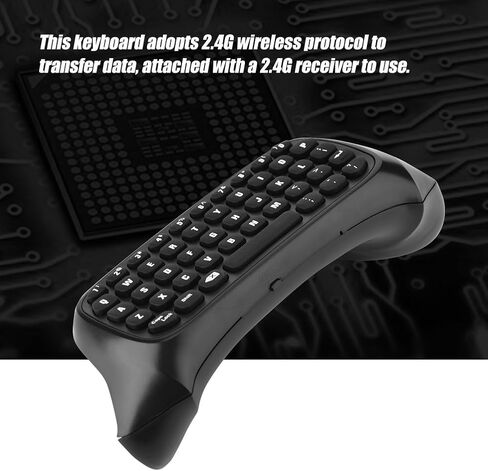 لوحة مفاتيح صغيرة لجهاز إكس بوكس ون، جهاز تحكم لاسلكي 2.4 جيجا بايت من Chatpad Message لجهاز إكس بوكس ون, لون أسود in Kuwait